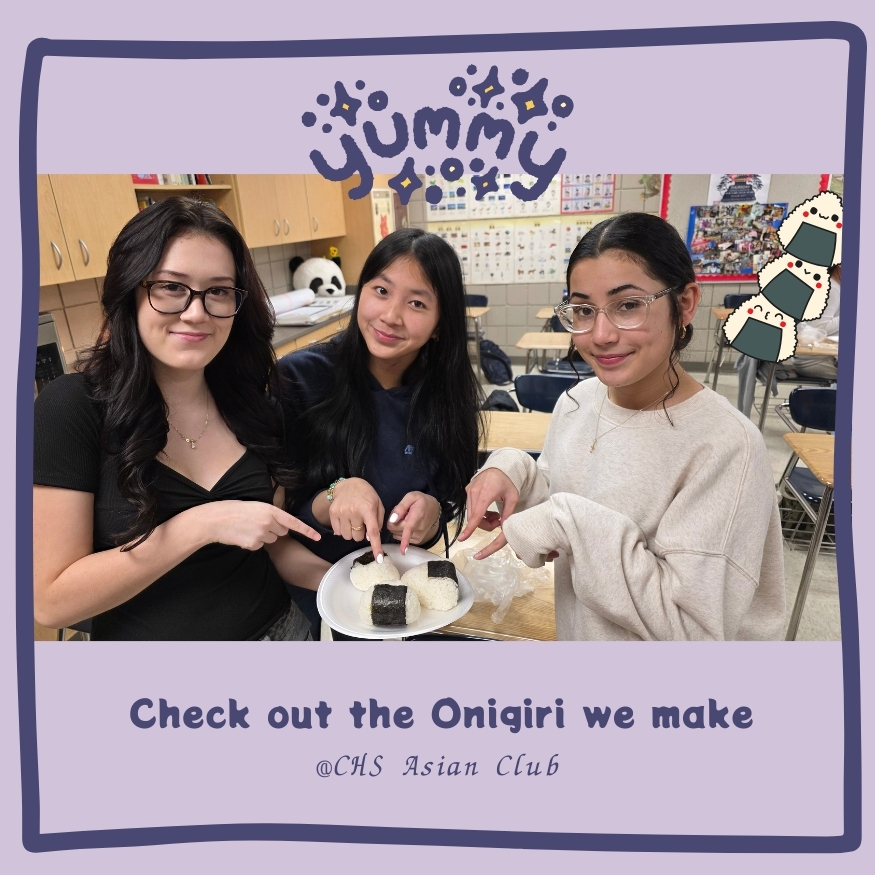 CHS Asian Club students learned how to make onigiri (Japanese rice balls) at their most recent meeting 🍙. This easy, affordable, and healthy snack/meal was a huge hit, with many students saying they plan to make it again at home! Asian Club brings together students who share an interest in Asian culture, food, and history, making it one of the most fun and unique clubs at Conway High School.