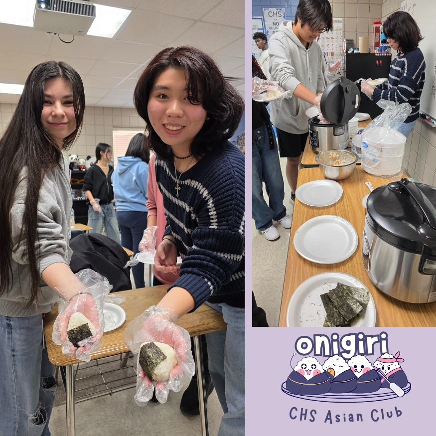CHS Asian Club students learned how to make onigiri (Japanese rice balls) at their most recent meeting 🍙. This easy, affordable, and healthy snack/meal was a huge hit, with many students saying they plan to make it again at home! Asian Club brings together students who share an interest in Asian culture, food, and history, making it one of the most fun and unique clubs at Conway High School.