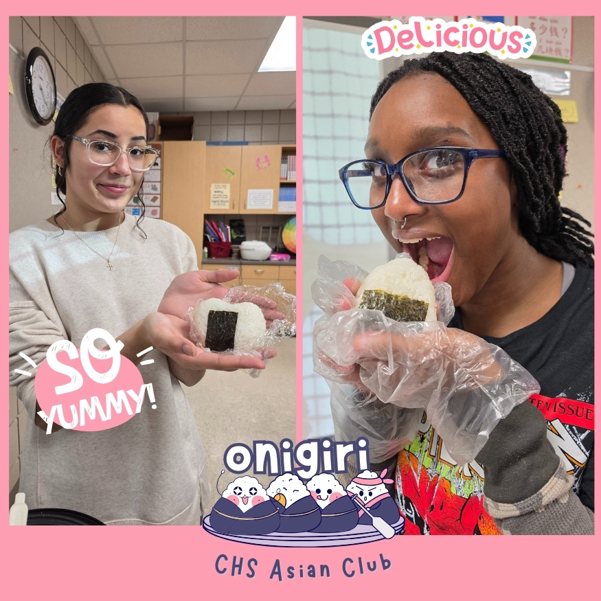 CHS Asian Club students learned how to make onigiri (Japanese rice balls) at their most recent meeting 🍙. This easy, affordable, and healthy snack/meal was a huge hit, with many students saying they plan to make it again at home! Asian Club brings together students who share an interest in Asian culture, food, and history, making it one of the most fun and unique clubs at Conway High School.