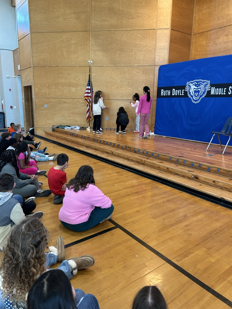 Students are discussing bullying in Coach Holloway's Health classes and what to do when confronted with those situations.  They are presenting their own bullying skits in each class.