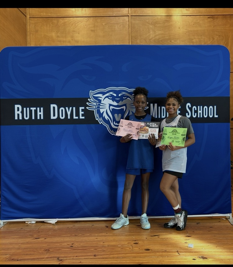 The Ruth Doyle (Jersey Mike) Players of the week -Unique Walker and Miracle Waller   #astudentabove
