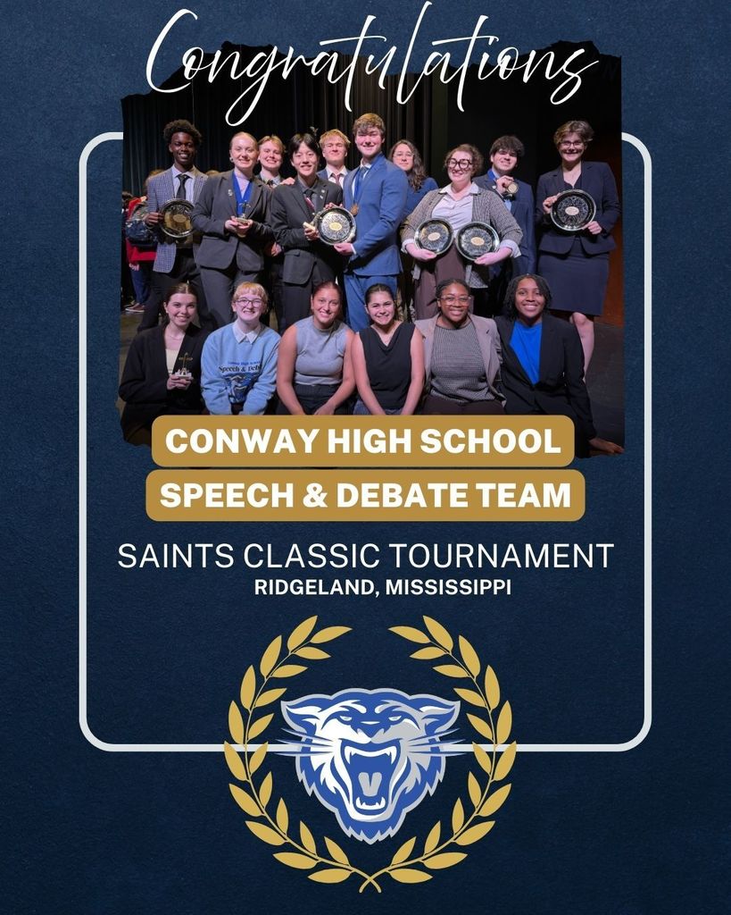 Image of Conway High school speech and debate team.