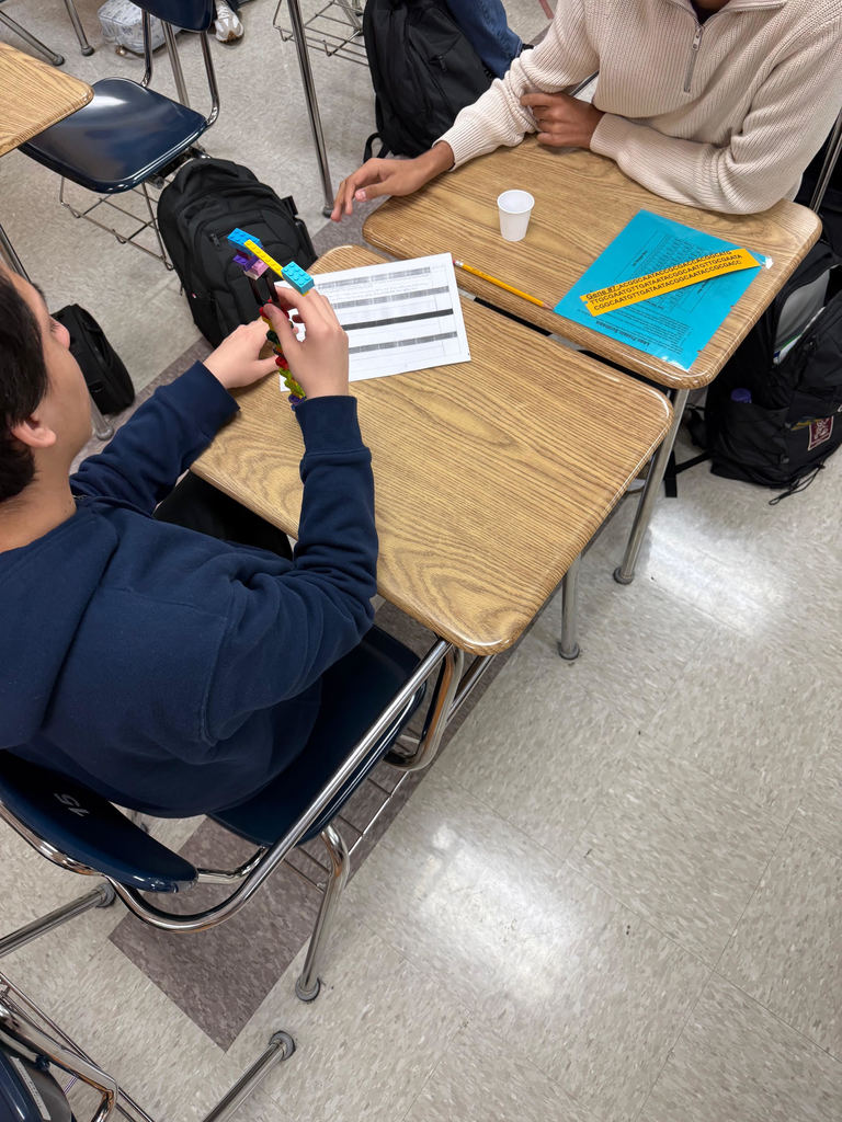 Ms. Branscum’s Advanced Biology classes used LEGO® proteins built from specific DNA sequences to model protein synthesis—the process cells use to make the proteins essential for life. Students also explored how DNA mutations can change proteins, resulting in effects that may be harmful, neutral, or even beneficial. Science in action!