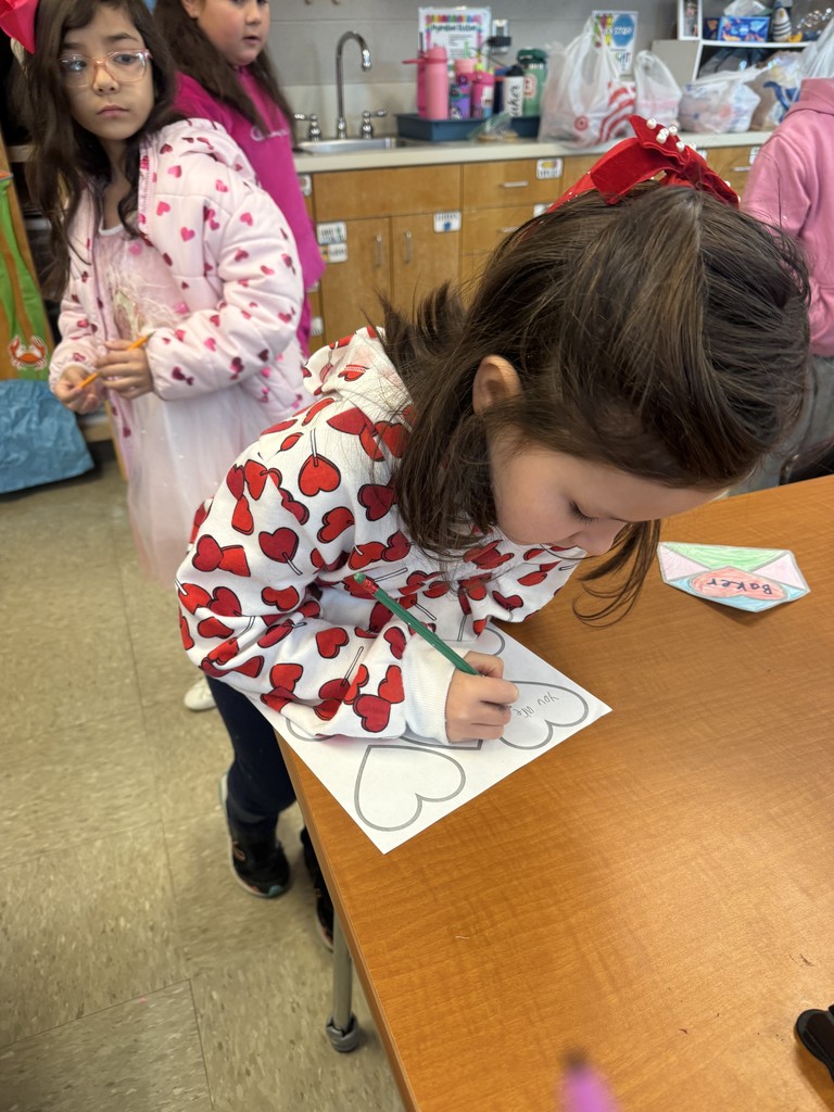 As part of National Random Acts of Kindness Month in February, Mrs. Wilcox's class observed the celebration by exchanging kind words with their classmates.