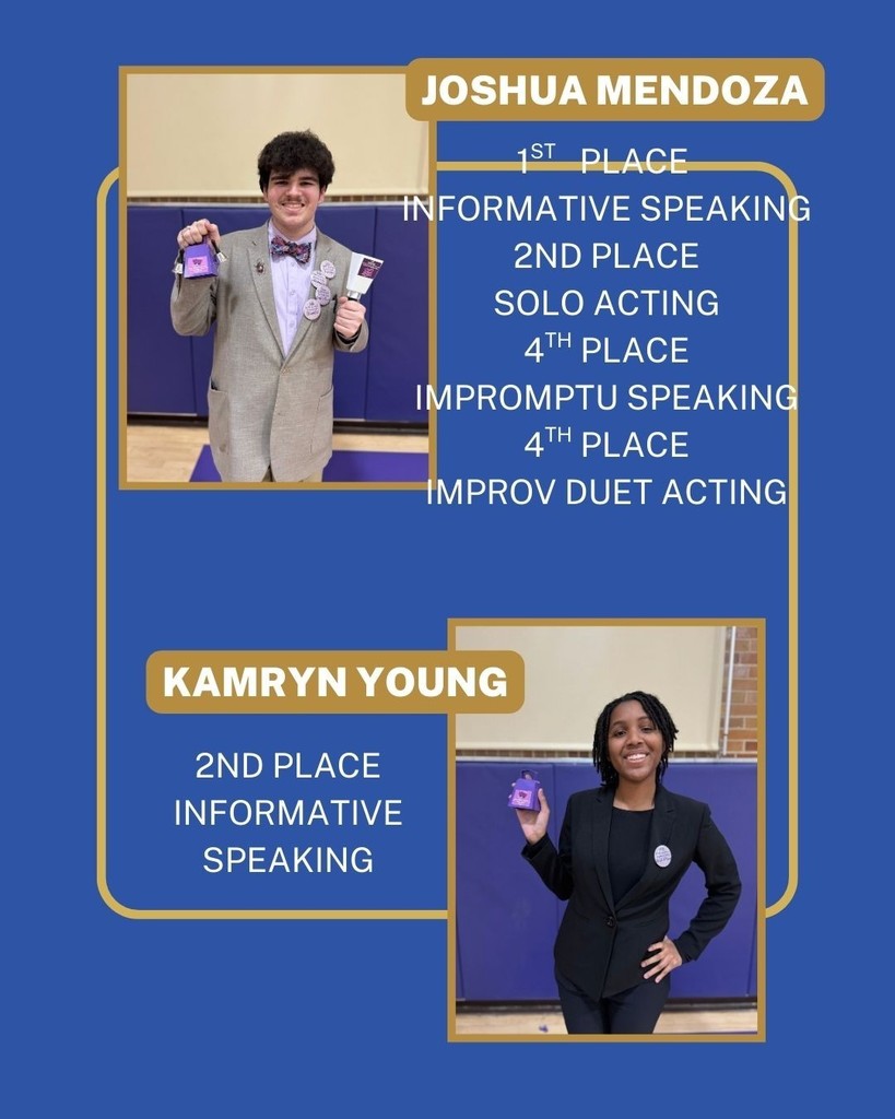 Congratulations to the CHS Speech & Debate team for their success at Mount St. Mary Academy’s Speech & Debate Tournament! Along with their many individual awards, the Wampus Cats brought home 1st Place Team Sweepstakes!!! Team members competing were: Seniors - Annabel Champlin, Farah Sherman, Joshua Mendoza, Kamryn Young, Naomi Brooks, Wren Welky. Juniors - Amelia Garrett, Madison Davenport, Milina Michel. Sophomores - Hugh Lamey, Lina Arkamova, Roseli Pineda, Sierra Moses, Zenna Dean.