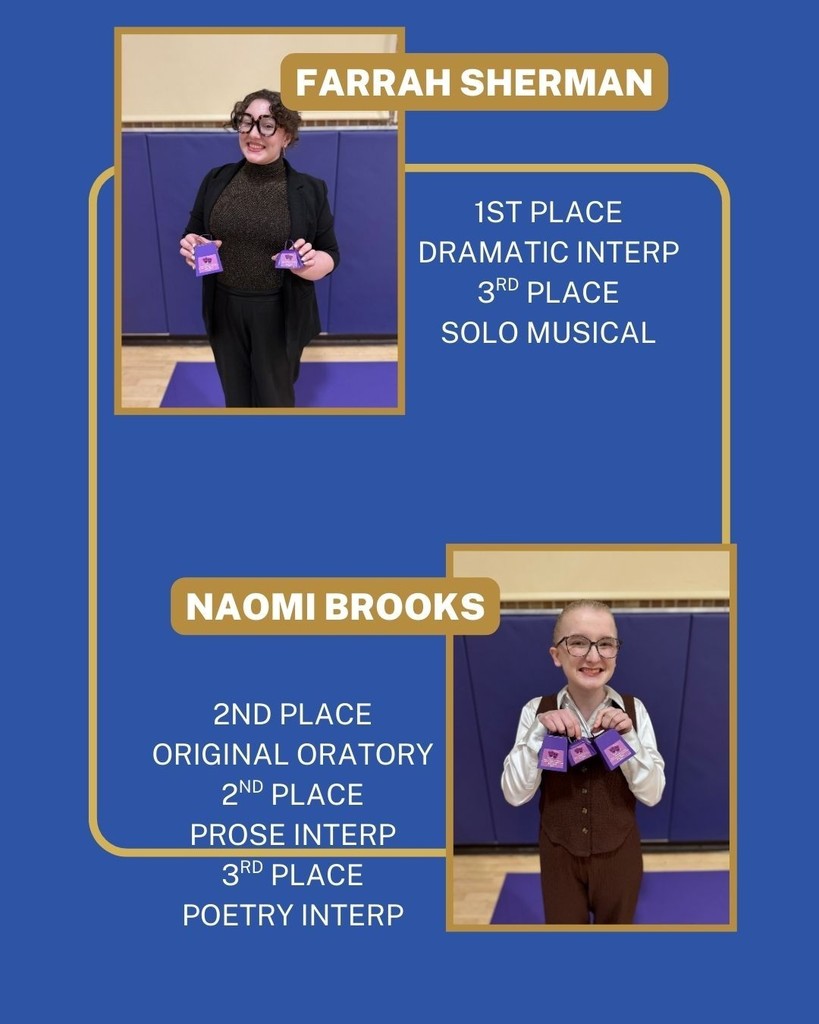 Congratulations to the CHS Speech & Debate team for their success at Mount St. Mary Academy’s Speech & Debate Tournament! Along with their many individual awards, the Wampus Cats brought home 1st Place Team Sweepstakes!!! Team members competing were: Seniors - Annabel Champlin, Farah Sherman, Joshua Mendoza, Kamryn Young, Naomi Brooks, Wren Welky. Juniors - Amelia Garrett, Madison Davenport, Milina Michel. Sophomores - Hugh Lamey, Lina Arkamova, Roseli Pineda, Sierra Moses, Zenna Dean.