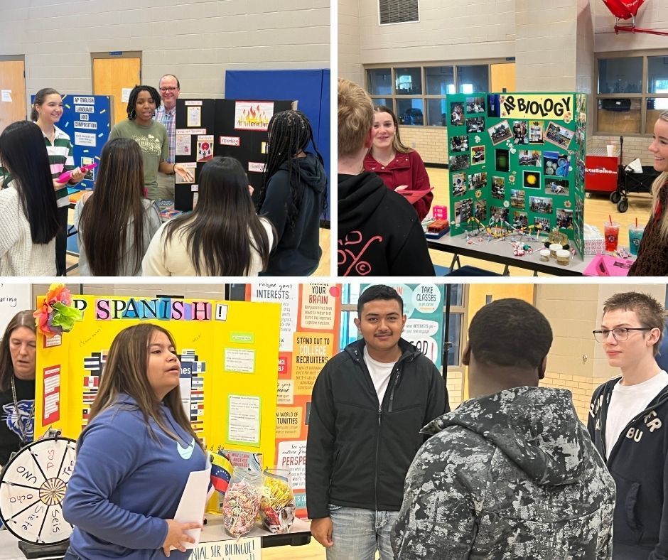 Ninth graders at Conway Junior High School explored potential high school course options, connecting with representatives from AP and CTE programs. From answering questions to hands-on demonstrations, students got a firsthand look at the opportunities waiting for them. Big decisions, bright futures!