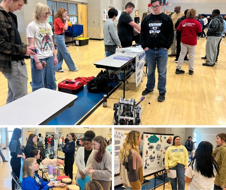 Ninth graders at Conway Junior High School explored potential high school course options, connecting with representatives from AP and CTE programs. From answering questions to hands-on demonstrations, students got a firsthand look at the opportunities waiting for them. Big decisions, bright futures!
