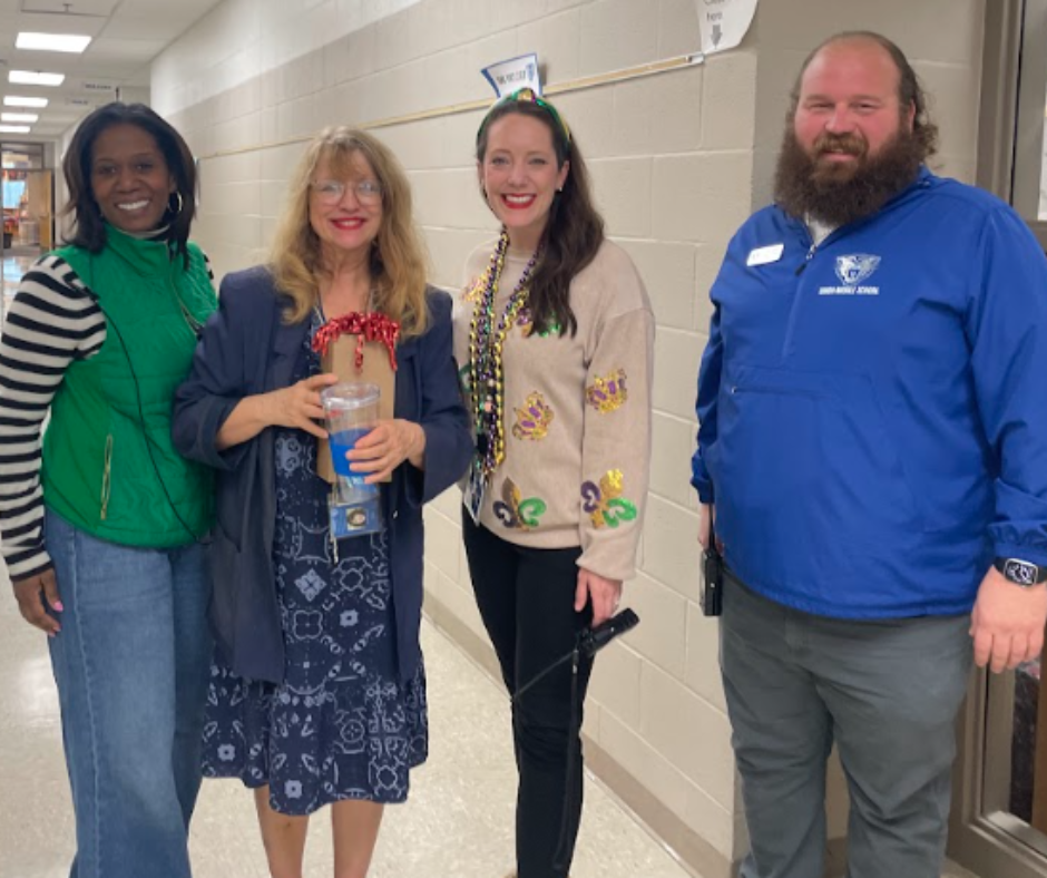 Ms. Branch, Ms. Adolph, Mrs. Lindsey a d  Mr. Jeffery .  Sonic teacher of the week Ms. Adolph 