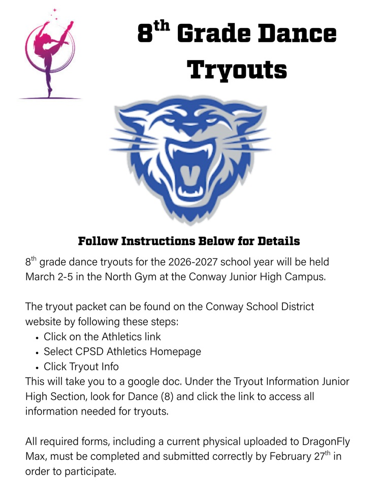 dance tryout flyer