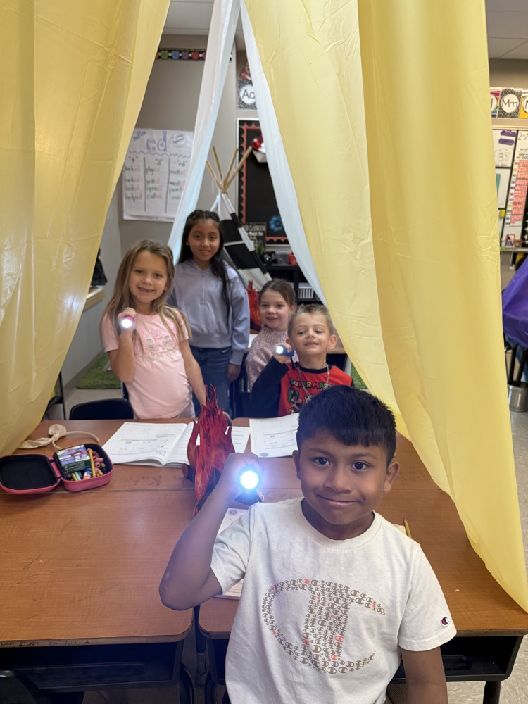 Mrs. Roberts class went camping and did some reading under the stars.  ✨ 