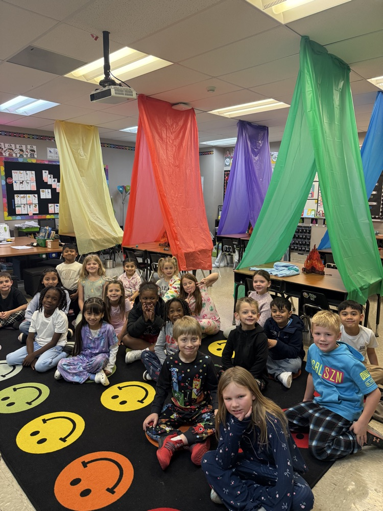 Mrs. Roberts class went camping and did some reading under the stars.  ✨ 