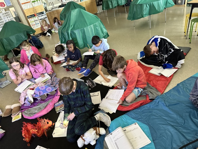 Mrs. Rogoff’s class celebrated the first day of Read Across America week at Camp Read-A-Lot followed by reading with 1st grade book buddies 📖 