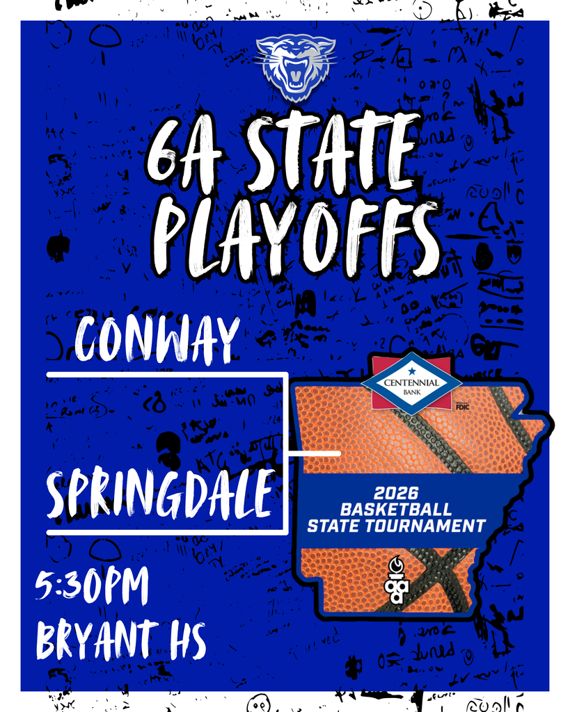 It's state tournament time!  Wampus Cats vs. Springdale from Bryant today at 5:30!
