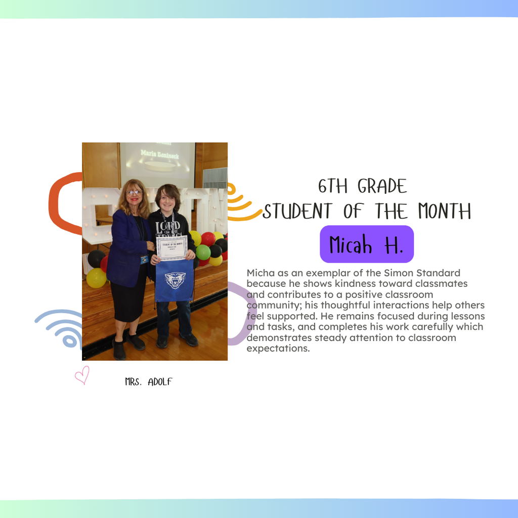 Micah with Mrs. Adolph