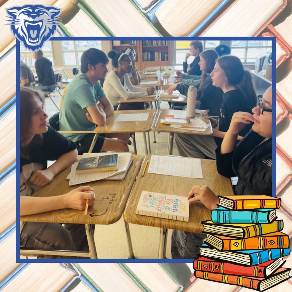 📚 English 12 students are bringing book club to the classroom!  Students in Ms. Wood and Mrs. Knapp’s classes are currently diving into Literature Circles, where reading becomes a shared experience. Recently, classes participated in speed discussions, rotating through conversations with classmates to talk about characters, conflicts, and universal themes from their novels.  The best part? Several students left the discussions excited to jump back into their books and keep reading! When great stories spark great conversations, learning really comes to life. ✨📖  #LiteratureInAction #WampusCats #ClassroomConversations