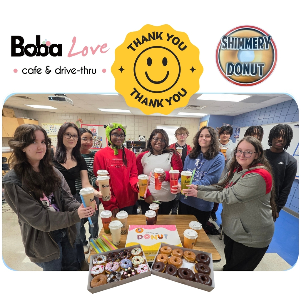 🎉 Huge Congratulations to Mrs. Chen’s Chinese III Students! 🎉  We are thrilled to celebrate the outstanding achievements of all 13 Chinese III students who passed the HSK Chinese Proficiency Test with exceptional results! The HSK (Hànyǔ Shuǐpíng Kǎoshì) is an internationally recognized standardized test of Chinese language proficiency, and this entire group demonstrated remarkable dedication, earning a 100% passing rate.  ✨ Special Highlights:  • Four students scored an impressive 90% or above.  • A huge shout-out to Madison Johnson, our amazing junior, who achieved a perfect 100% score! As a non-heritage speaker, this accomplishment is truly extraordinary. 🌟  These students are now on track to apply for the Arkansas Seal of Biliteracy this spring, reflecting their hard work, perseverance, and growing global competence.  To celebrate this milestone, Mrs. Chen hosted a joyful celebration featuring boba tea, donuts, and Pocky. Special thanks to Boba Love and Shimmery Donuts for generously donating delicious treats. 🧋🍩  We are incredibly proud of our students and our Chinese program. Hard work and perseverance truly pay off! 👏🎊  #HSK #ARSealOfBiliteracy #ChineseLanguage #StudentAchievement #ConwaySchools 🎉