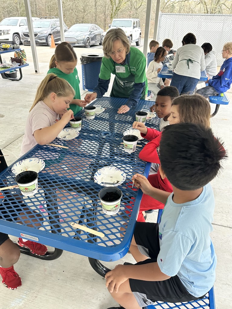 4th grade is so thankful for the Master Gardeners of Faulkner County! They spent their morning helping students plant some sweet surprises and we can’t wait to watch them grow!