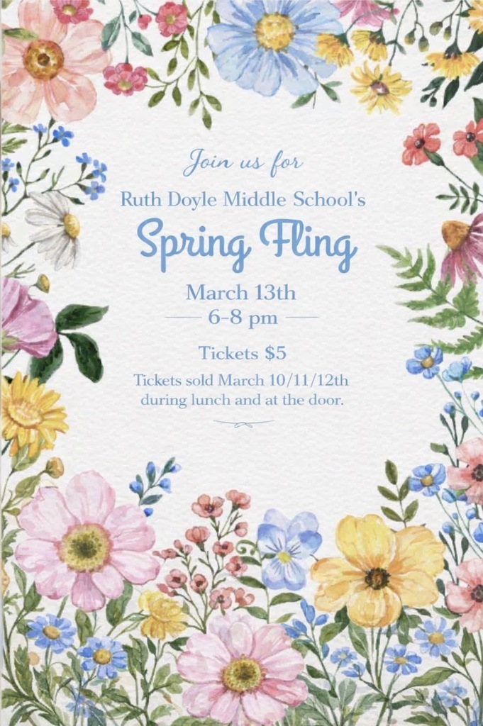spring fling dance flyer