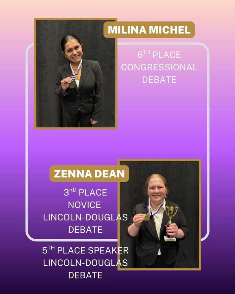 Congratulations to the CHS Speech & Debate team for their success at the Fayetteville High School Speech & Debate Tournament held March 6-7, 2026. Together, they brought home 18individual awards and 10 state tournament bids. The team is coached by Mrs. Casey Griffith.   Competing were: SENIORS: Addison Choate, Dylan Mercer, Joshua Mendoza, Wren Welky, Jessie Smith, Bobby Batson, Ian Lee-Kim, Newton Nganga, and Will Schlientz  JUNIORS: Amelia Garrett, Dylan Simmons, Landon Wharton, Luci Guiterrez, Madison Davenport, Milina Michel, Sydney Madsen, Zuriel Palma, Brooke Simpson, Naudia Wright, Seth Chesshir,   SOPHOMORES: Ronald Weaver, Zenna Dean