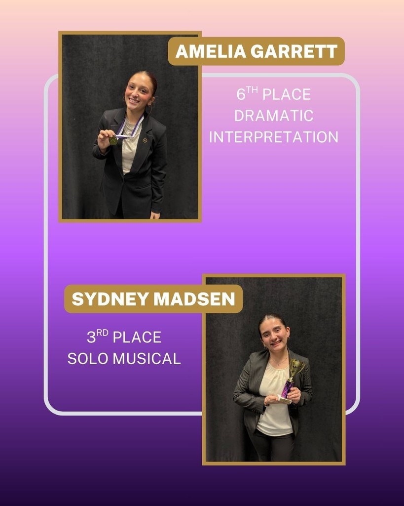 Congratulations to the CHS Speech & Debate team for their success at the Fayetteville High School Speech & Debate Tournament held March 6-7, 2026. Together, they brought home 18individual awards and 10 state tournament bids. The team is coached by Mrs. Casey Griffith.   Competing were: SENIORS: Addison Choate, Dylan Mercer, Joshua Mendoza, Wren Welky, Jessie Smith, Bobby Batson, Ian Lee-Kim, Newton Nganga, and Will Schlientz  JUNIORS: Amelia Garrett, Dylan Simmons, Landon Wharton, Luci Guiterrez, Madison Davenport, Milina Michel, Sydney Madsen, Zuriel Palma, Brooke Simpson, Naudia Wright, Seth Chesshir,   SOPHOMORES: Ronald Weaver, Zenna Dean