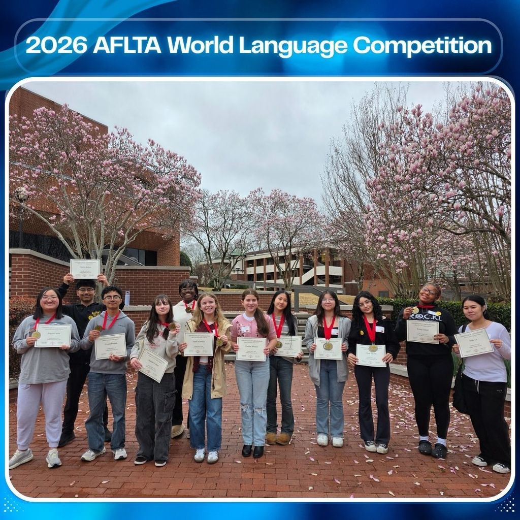 🎉 Congratulations to Our Mandarin Chinese Students! 🎉  Congratulations to the students who competed in the AFLTA World Language Competition held on March 7 at Harding University! Our Chinese team proudly represented Conway with 7 students from CHS and 5 students from CJHS.  They competed against strong teams and did an outstanding job, bringing home 13 medals in total! We are incredibly proud of their hard work, dedication, and willingness to challenge themselves while representing our schools and the Mandarin Chinese language program.  👏 Congratulations to the following high school students:🏅  Chinese Reading – Level 2 🥇 August Cardin — 1st Place  Chinese Poetry – Level 2 🥇 Kelsey Cottrell — 1st Place  Chinese Vocabulary Bee – Level 3 🥈 Cindy Escobar — 2nd Place  Chinese Poetry – Advanced 🥇 Megan Ly — 1st Place 🥈 Minnie Yang — 2nd Place  Chinese Vocabulary Bee – Advanced 🥉 Minnie Yang — 3rd Place  Chinese Culture Bowl 🥇 Cindy Escobar, Megan Ly, Minnie Yang — 1st Place
