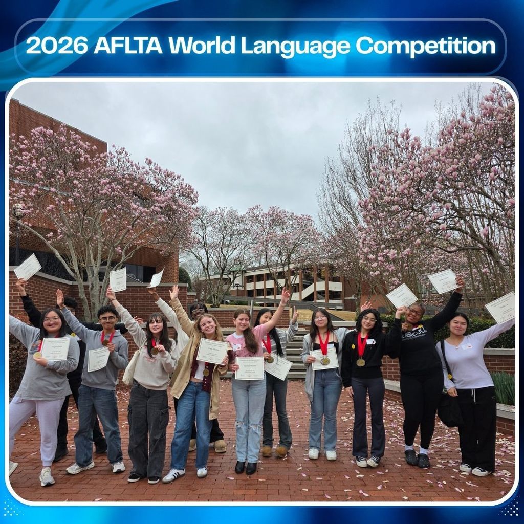 🎉 Congratulations to Our Mandarin Chinese Students! 🎉  Congratulations to the students who competed in the AFLTA World Language Competition held on March 7 at Harding University! Our Chinese team proudly represented Conway with 7 students from CHS and 5 students from CJHS.  They competed against strong teams and did an outstanding job, bringing home 13 medals in total! We are incredibly proud of their hard work, dedication, and willingness to challenge themselves while representing our schools and the Mandarin Chinese language program.  👏 Congratulations to the following high school students:🏅  Chinese Reading – Level 2 🥇 August Cardin — 1st Place  Chinese Poetry – Level 2 🥇 Kelsey Cottrell — 1st Place  Chinese Vocabulary Bee – Level 3 🥈 Cindy Escobar — 2nd Place  Chinese Poetry – Advanced 🥇 Megan Ly — 1st Place 🥈 Minnie Yang — 2nd Place  Chinese Vocabulary Bee – Advanced 🥉 Minnie Yang — 3rd Place  Chinese Culture Bowl 🥇 Cindy Escobar, Megan Ly, Minnie Yang — 1st Place
