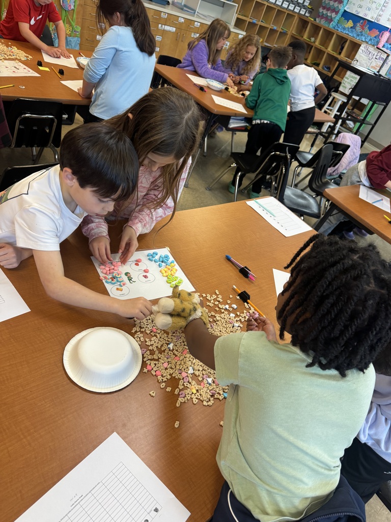 🍀 Lucky Charms + Math = A little St. Patrick’s Day magic in 2nd grade! 🍀  Today our 2nd graders practiced their graphing skills using Lucky Charms cereal! First, students sorted the marshmallows by shape and color, then created graphs to show how many of each they found. 📊  We talked about which marshmallow had the most, the least, and compared our data with our friends. The best part? After all that hard work… they got to enjoy their math manipulatives! 😄  Hands-on learning makes math extra sweet. Happy St. Patrick’s Day from our lucky little learners! 🌈✨