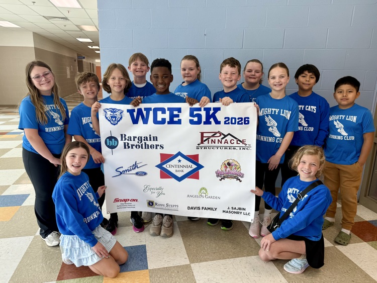 A HUGE shout out to these students and their parents for sponsoring our WCE 5K!  The race would not be possible without their generosity.  We are so thankful!!