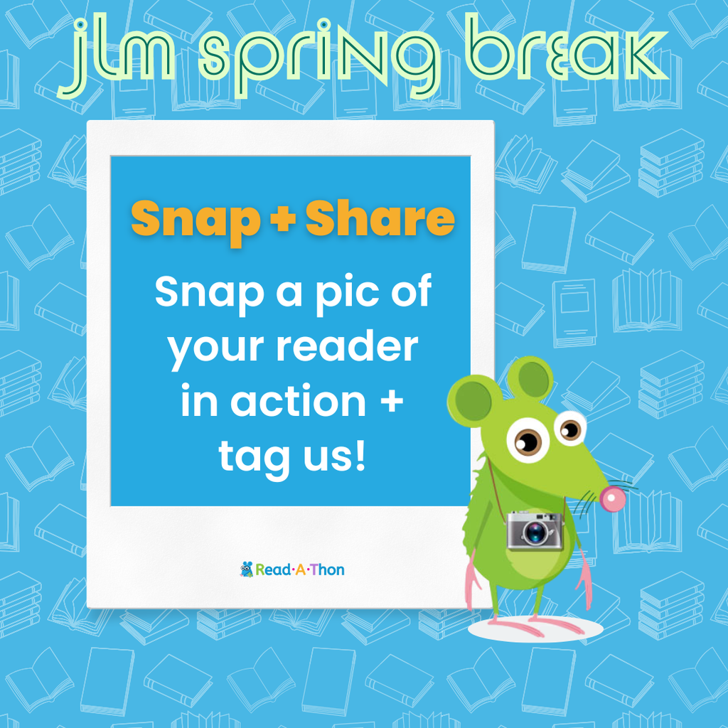Snap+Share  Snap a pic of your reader in action + tag us!