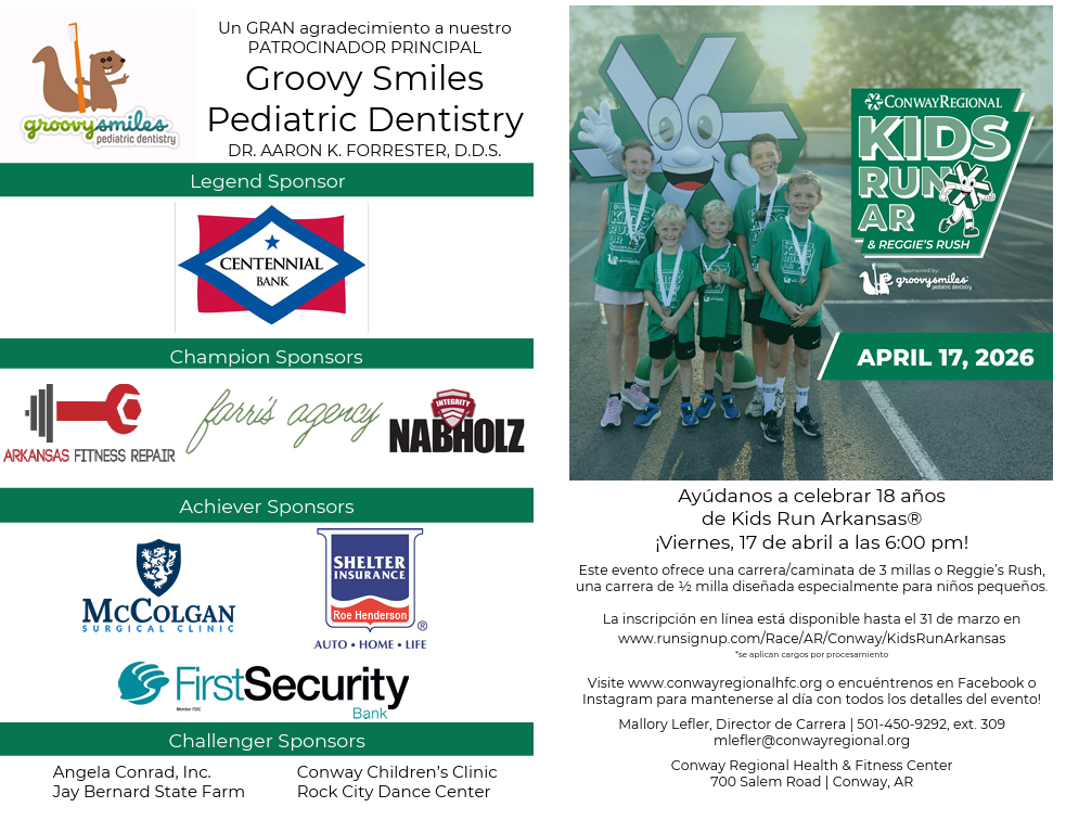 Kids Run AR info and registration