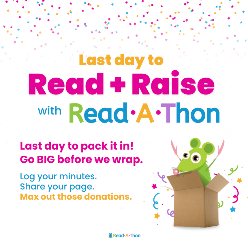 Today is the last day for the JLM read-a-thon! 
