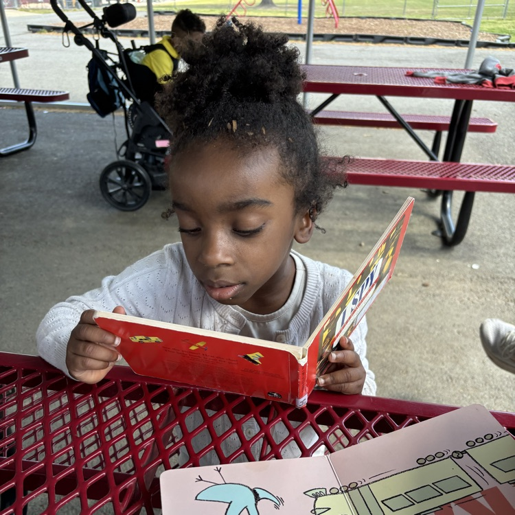 reading in the nice weather 