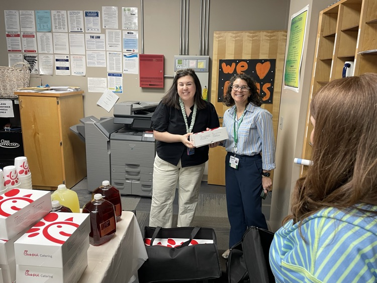 teacher getting lunch