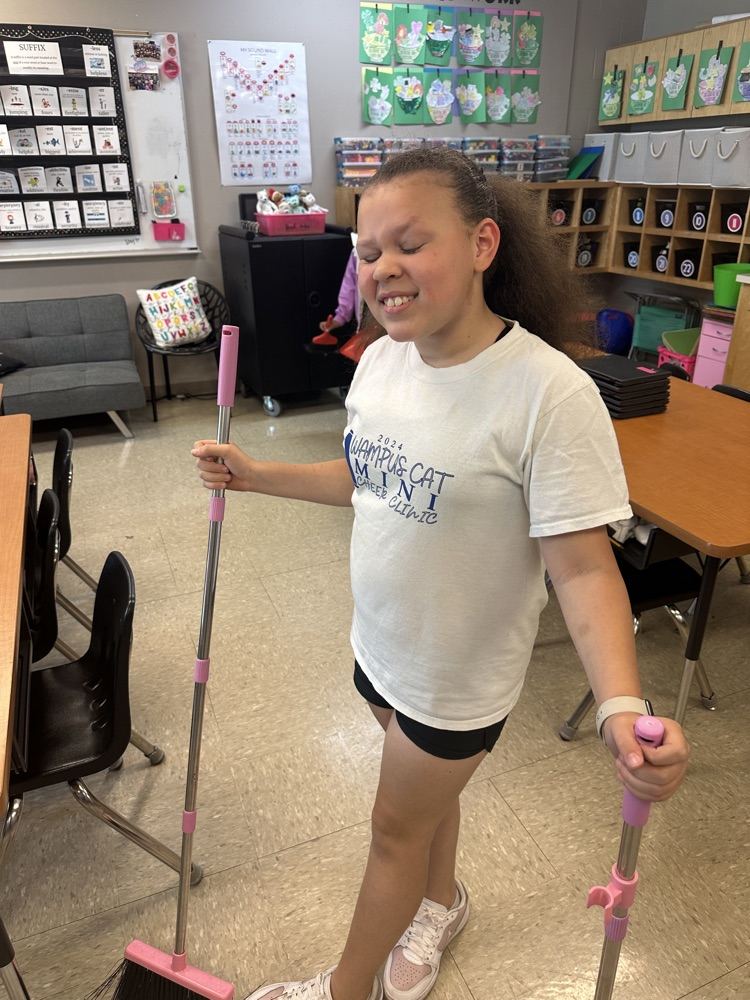 Mrs. Kingsbury’s class earned scratch off tickets for their great behavior and positive attitudes!  They were not elated when their ‘prize’ was cleaning the room! 😆 #AprilFools