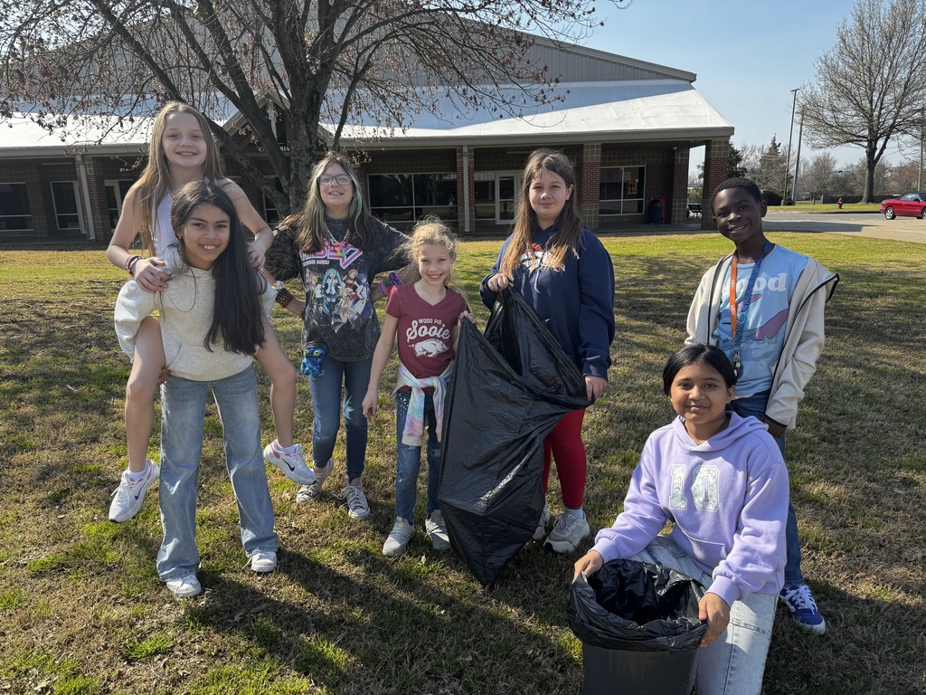 Picking Up Trash Around Campus