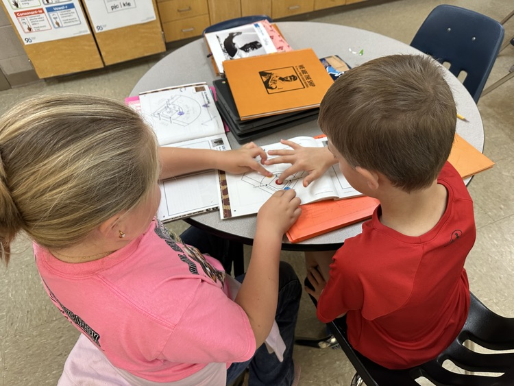 We “played” baseball in Mrs. Rogoff’s classroom using bingo pieces and field diagrams. Students practiced working together and sequencing. 
