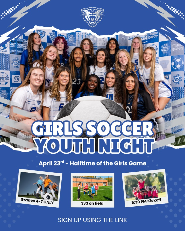 girls soccer youth night April 23