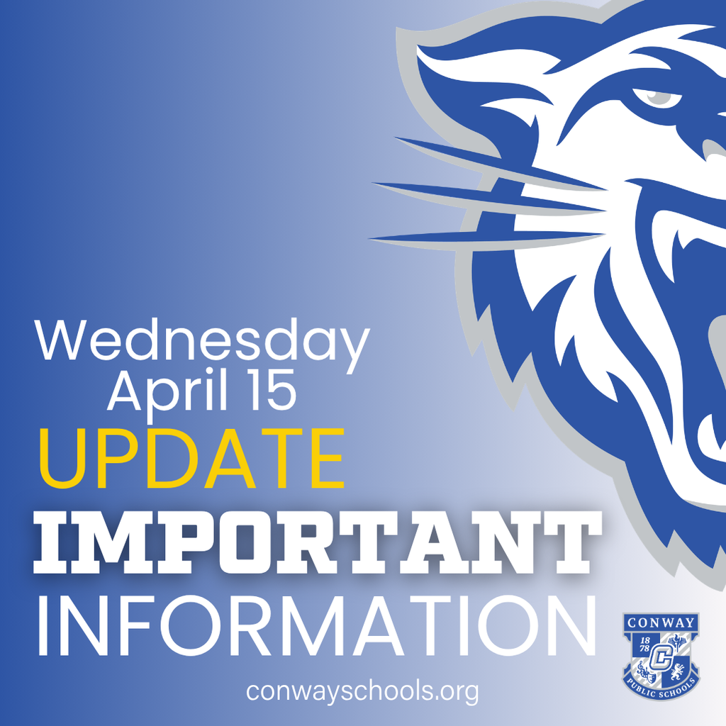 Wednesday april 15 update important information