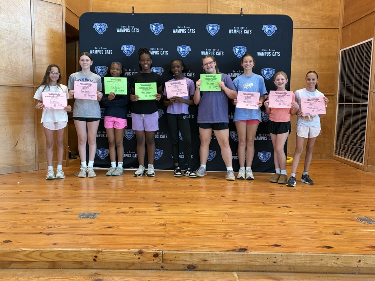 Ruth Doyle Girls track athletes of the week are: Jordan Richardson, Miracle Waller, Julie Cowger, Bella Bowers, Lily Holcomb, Zoey Polk,  Sura Harris, and Kayleigh Harris. 