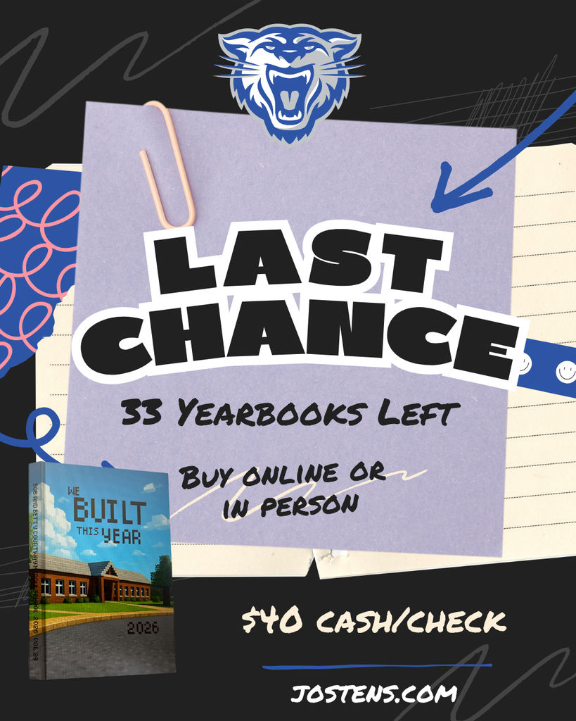 Flyer for last chance for yearbook purchase