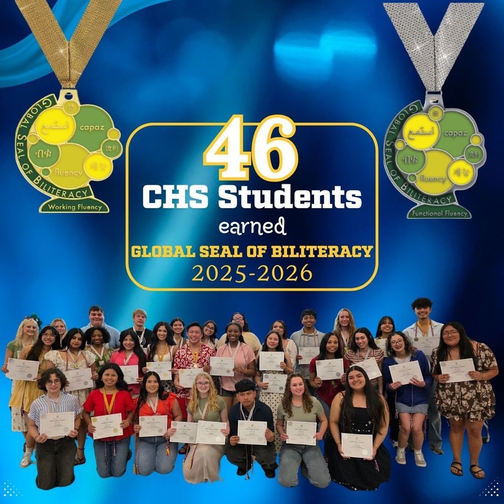 🌍 Celebrating language excellence at Conway High School!  This past Wednesday evening, our World Language Department had the honor of recognizing new and current members of the French and Spanish National Honor Societies, along with the newest recipients of the Arkansas Seal of Biliteracy and the Global Seal of Biliteracy.  🏅 49 Global Seals of Biliteracy were awarded to 46 students 🏅 65 students earned the Arkansas Seal of Biliteracy  Please join us in congratulating these outstanding students! We are so proud of their hard work, dedication, and incredible language accomplishments. 👏🎉