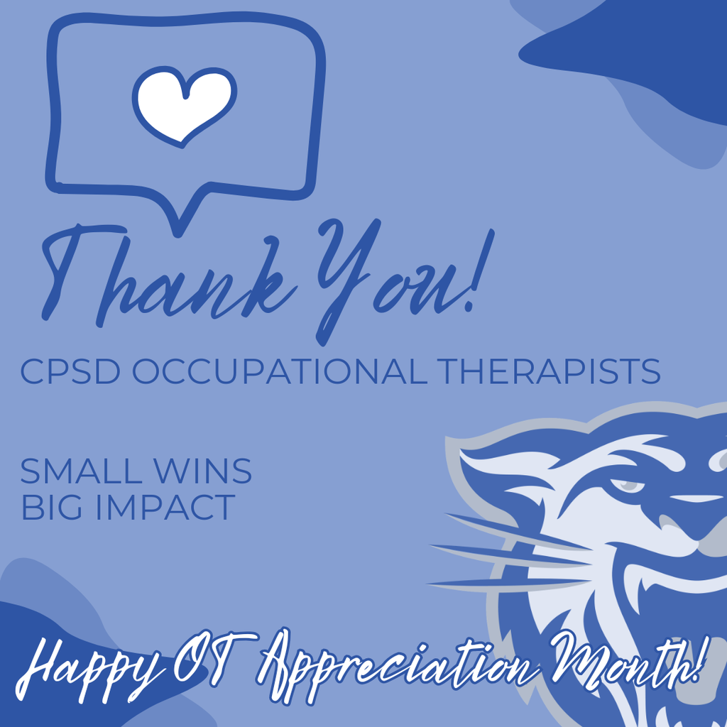 Thank you Occupational Therapists. Happy OT Appreciation Month!