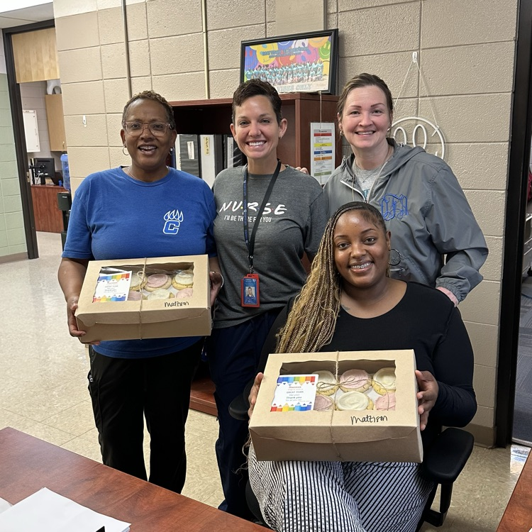 staff with cookies