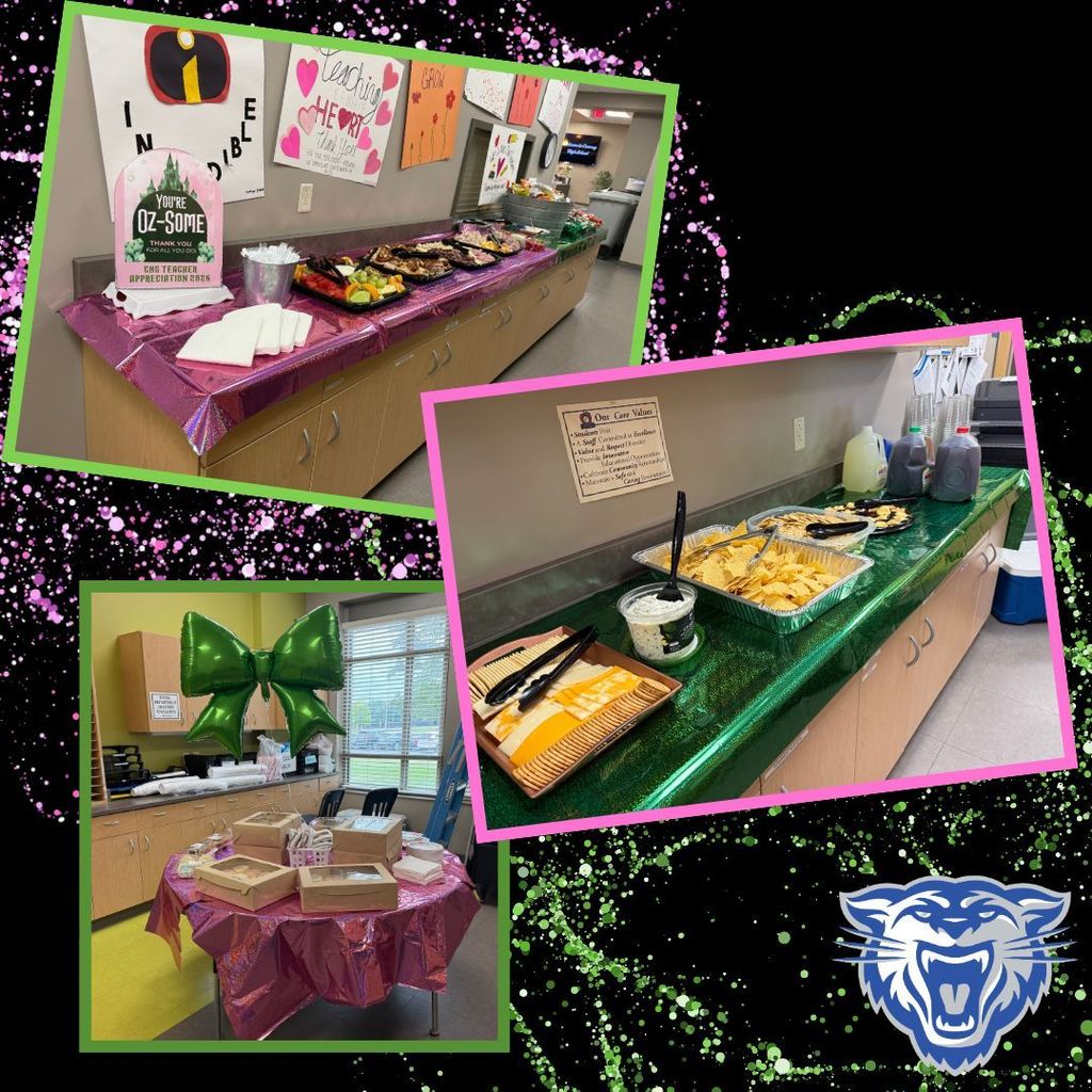 💚✨ The appreciation (and the treats!) keep rolling at CHS! Today our teachers were spoiled with cookies from Central Office 🍪 and an incredible grazing table from our C.L.A.W.S. organization—today’s treats were simply spellbinding. We’re so grateful for the many people who continue to pour into our staff. It’s moments like these that remind us just how supported and appreciated our educators truly are. 💚 Thank you to Central Office and C.L.A.W.S. for helping make Teacher Appreciation Week extra special!