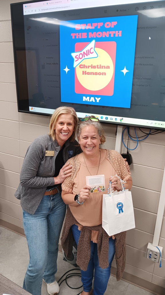 teacher winning employee of the month