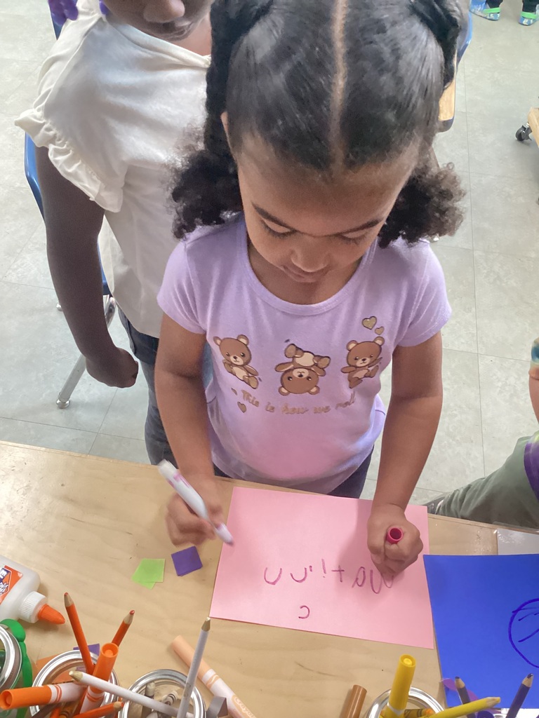 child writing