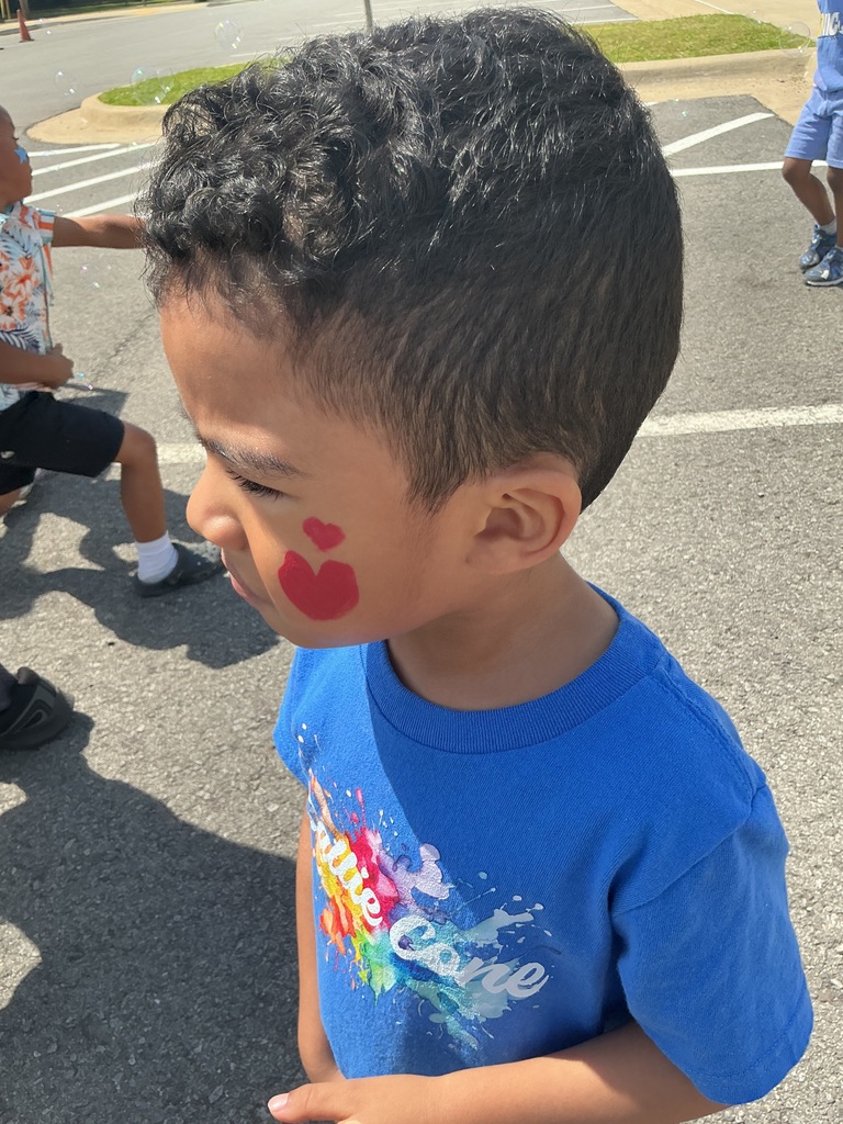 child with face paint