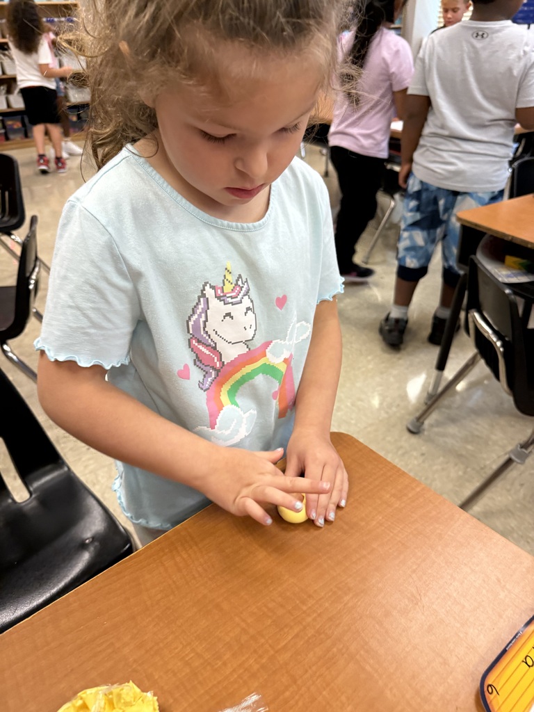After reading Alma and the Worry Stone- we talked about things we were worried about on our first day of school. Then, we made our own worry stone.