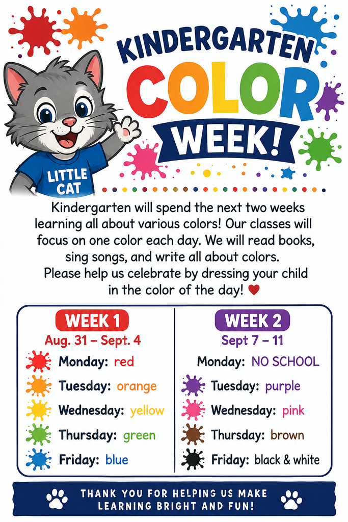 Little Cat Color Week